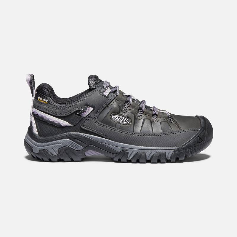 Keen Targhee III Waterproof Wanderschuhe Damen DE-91764 Black/Thistle - Keen Damenschuhe Schwarz